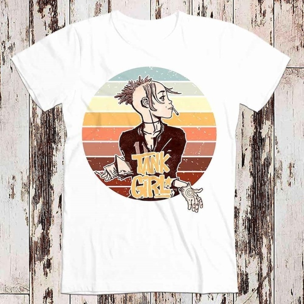 Tank Girl Retro T Shirt Meme Gift Funny Tee Retro Unisex